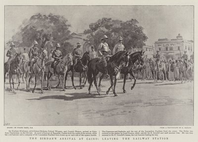 La Llegada del Sirdar a El Cairo, saliendo de la Estación de Ferrocarril de Frank Dadd